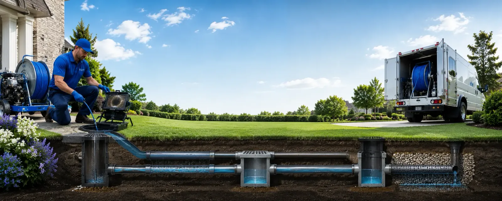 Outdoor drain cleaning information for Viola, DE